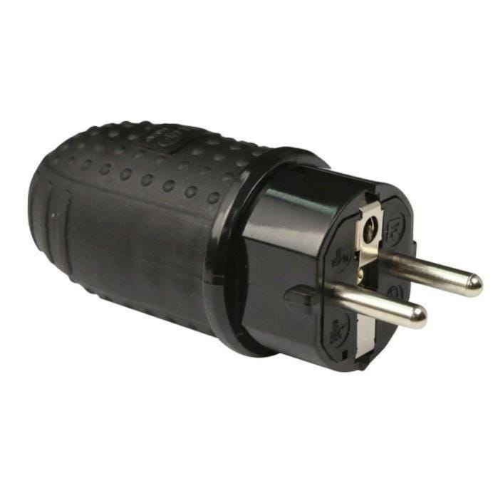 Zenitech - Spina Maschio con Anello 16A 2P+T - Strumento per Spellatura Integrato - Sicurezza Bambini, Presa Facile - Certificata NF - Per Cavi Zenitech - Spina Maschio con Anello 16A 2P+T - Strumento per Spellatura Integrato - Sicurezza Bambini, Presa Facile - Certificata NF - Per Cavi