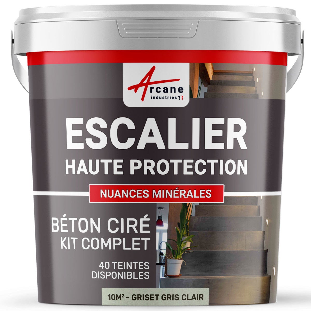 Peinture Carrelage cuisine & salle de bain - Résine bi-composante :  ARCAPOXY CARRELAGE - 1 kg (jusqu'à 10 m² en 2 couches) Noir foncé - RAL  9005 - ARCANE INDUSTRIES : : Bricolage