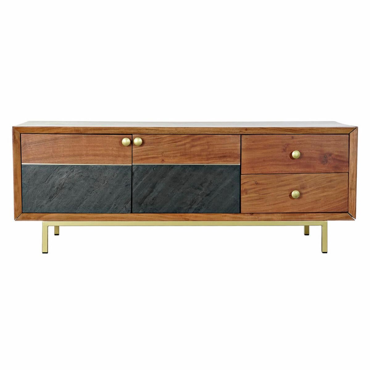 Meubles De T l vision DKD Home Decor Marron Noir Acacia 130 X 42 X 49 meubles-de-t-l-vision-dkd-home-decor-marron-noir-acacia-130-x-42-x-49