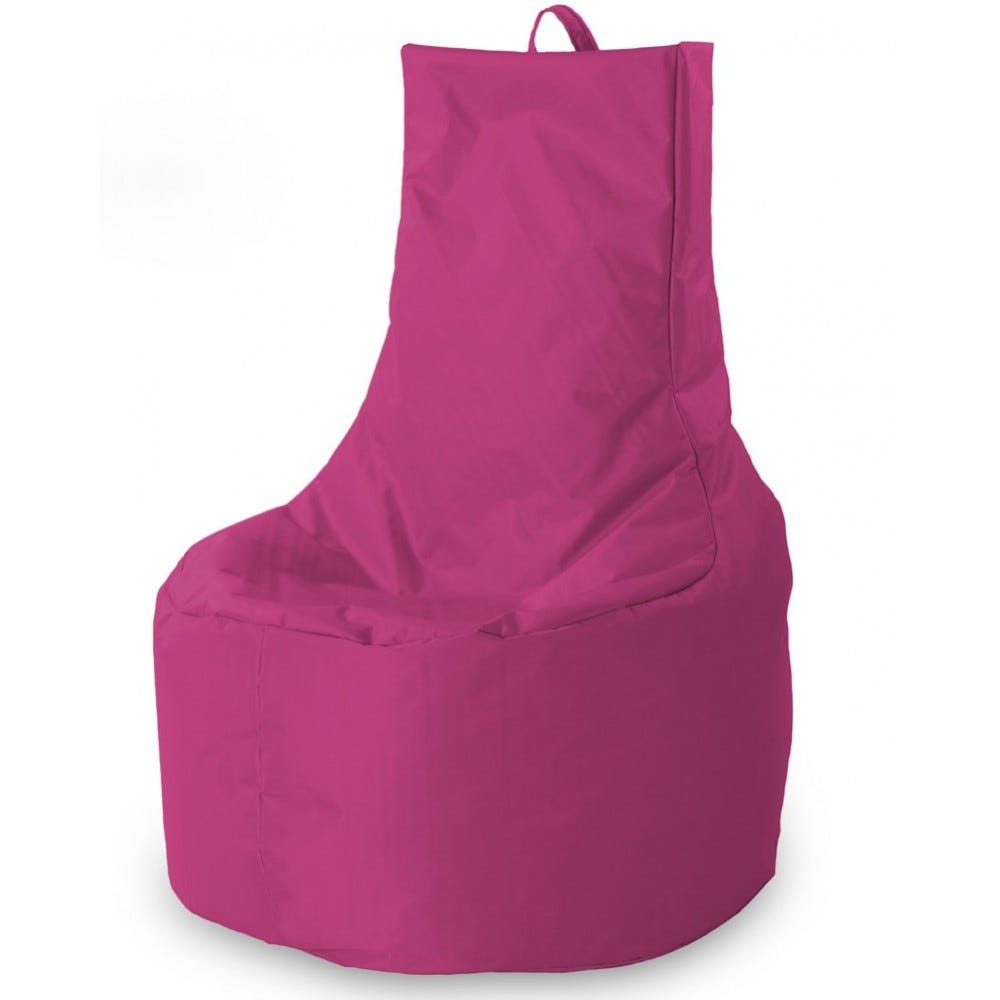 Pouf sacco per bambini da esterno. Poltrona sacco rosa impermeabile