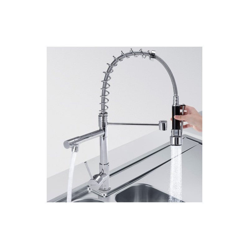 Bassa pressione rubinetto cucina con 360 ° RUBINETTO MONOCOMANDO lavello rubinetto per cucina 