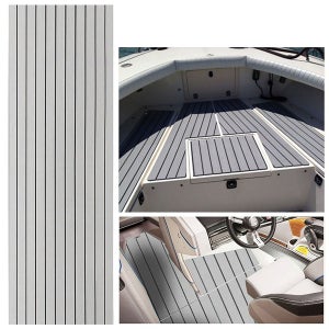 Rotolo di moquette adesiva per Yacht Decking in schiuma EVA Barca grigio  scuro 900 x 2400 x 6 mm Agito