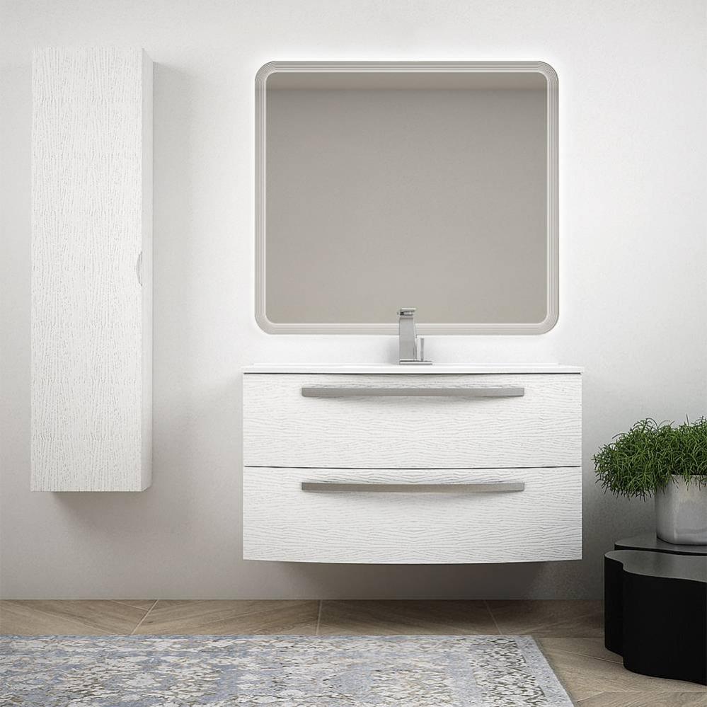Baden Haus - Mobile da Bagno Sospeso 100 cm Avril Rovere Scuro