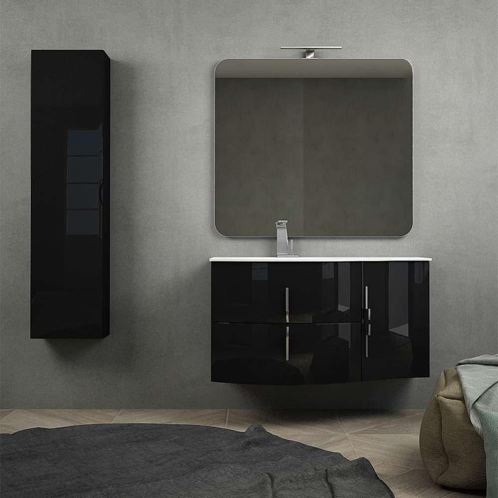 Specchio Con Luce LED Integrata 70x90 Cm - Illuminazione Fredda, Installazione Reversibile, Completo Di Lampada Da 30 Cm
