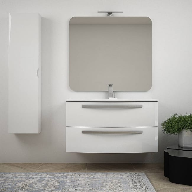 Mobile da bagno con lavabo SOREN nero Mobile da bagno con lavabo SOREN nero
