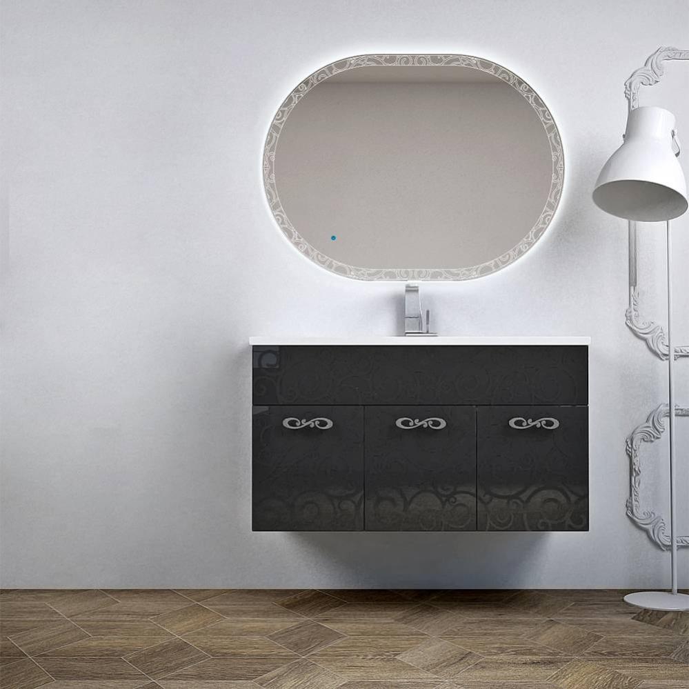 Specchio da parete rettangolare in MDF 60x140 cm Vuaret - SKLUM
