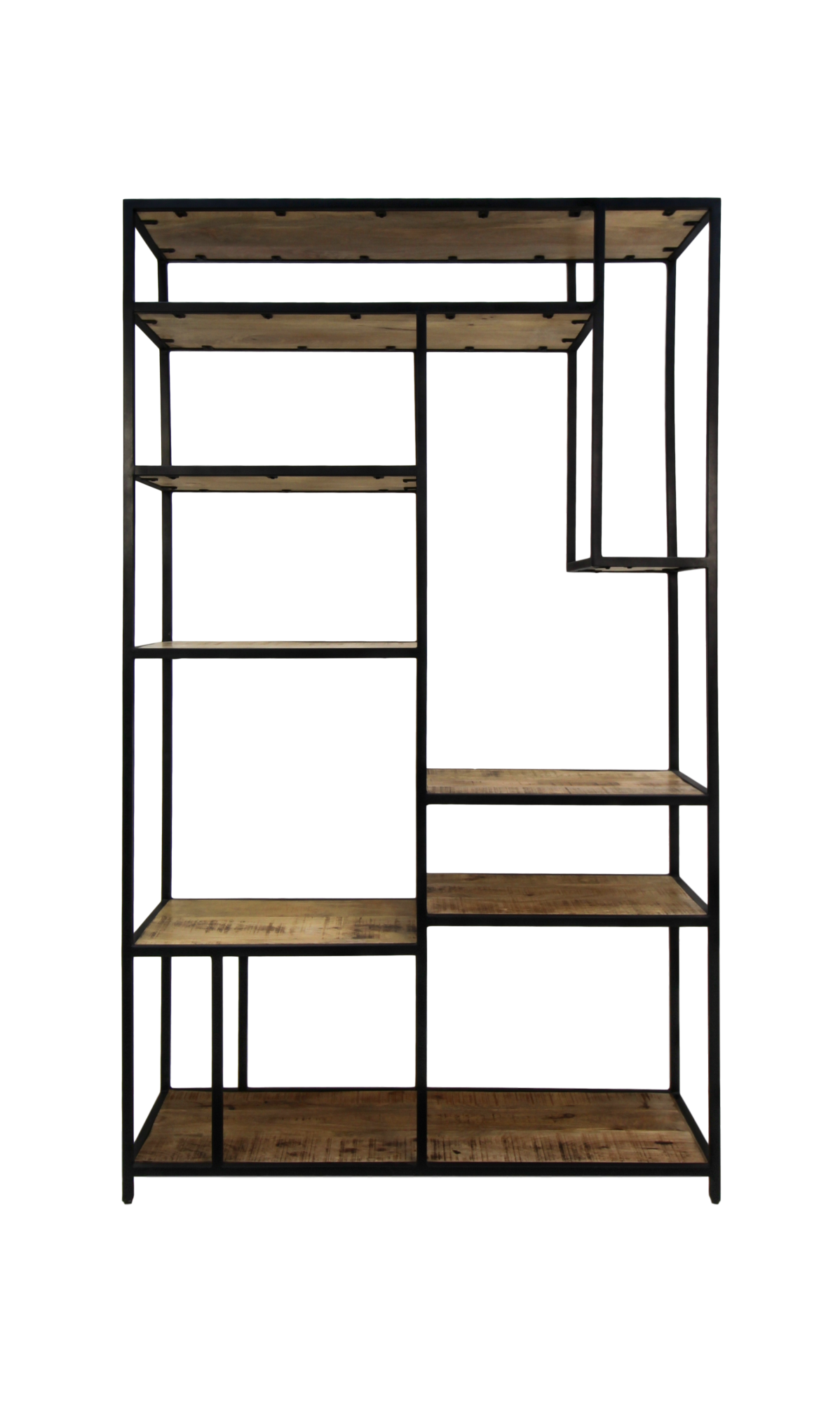 Étagère 6 niveaux en Bois de manguier Noir Amélie