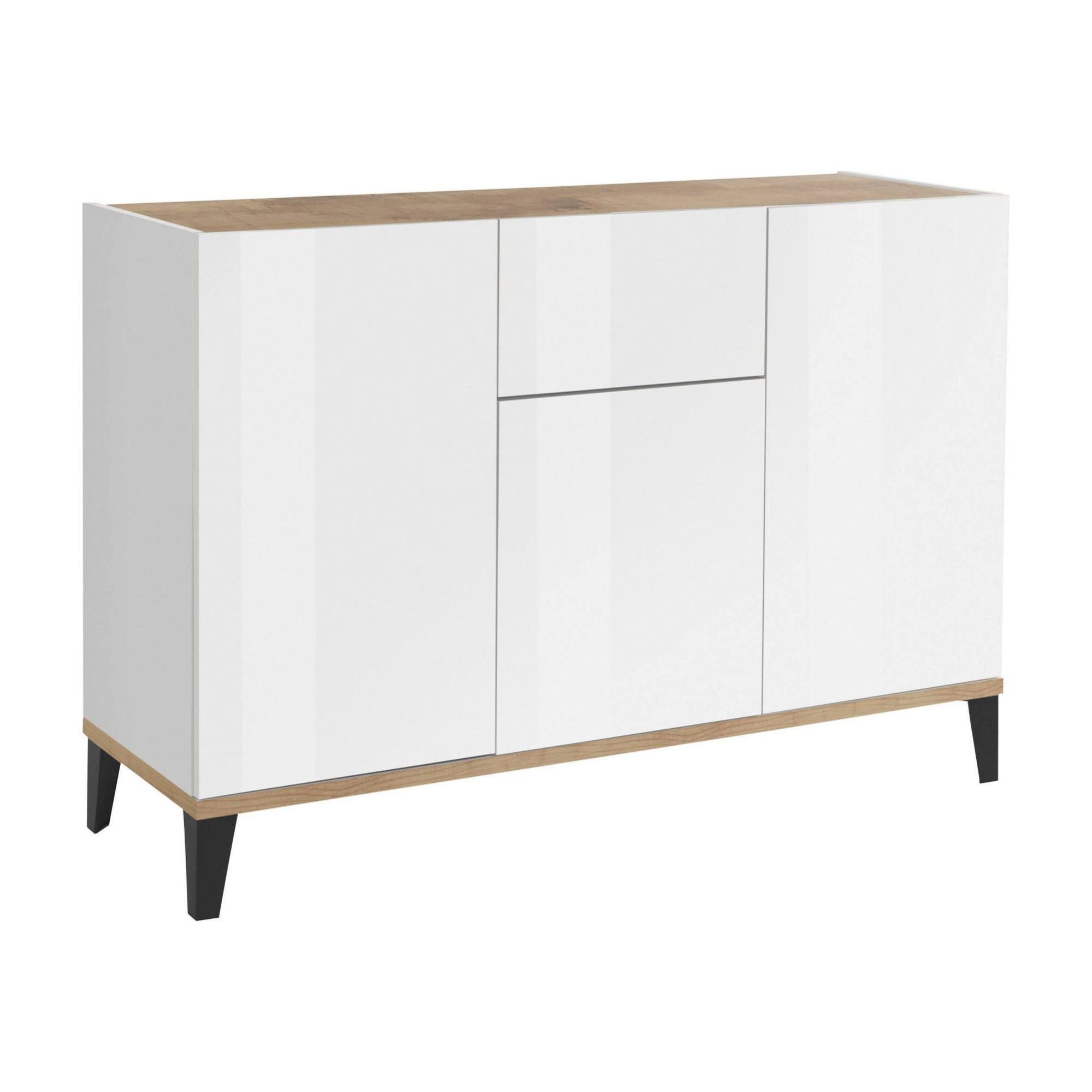 Ddybal Credenza, Credenza da cucina con 3 ante e 1 cassetto, Credenza