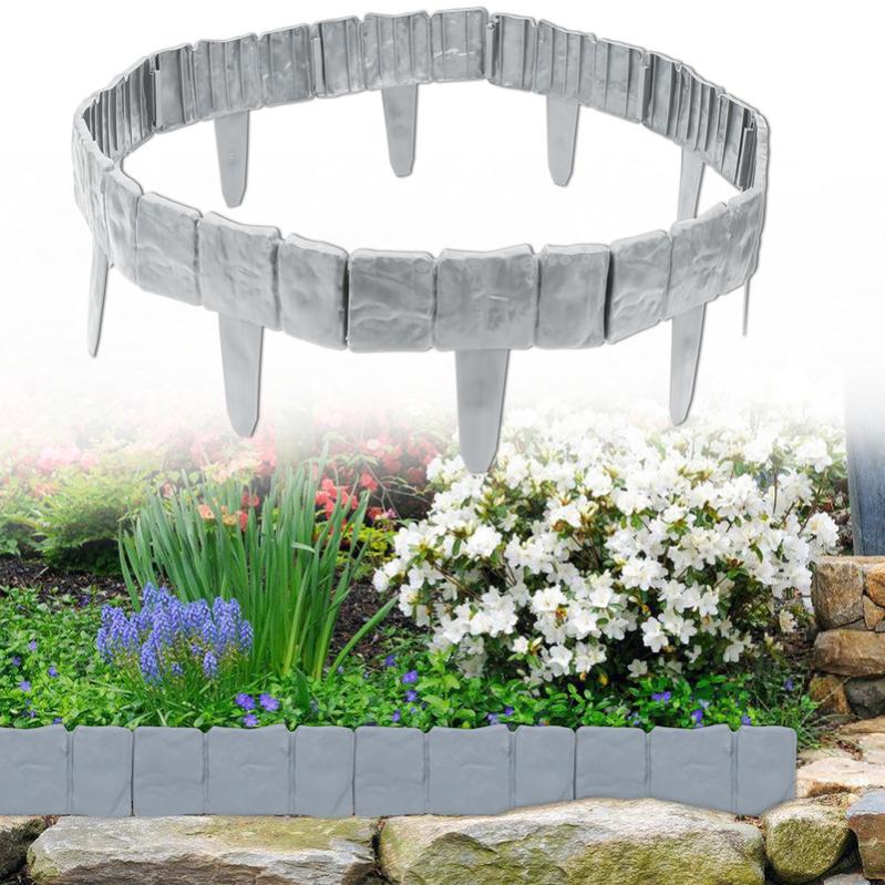 Bordo per prato Mini Bianco (trattamento ad acqua) 24 x 10 x 4,5 cm