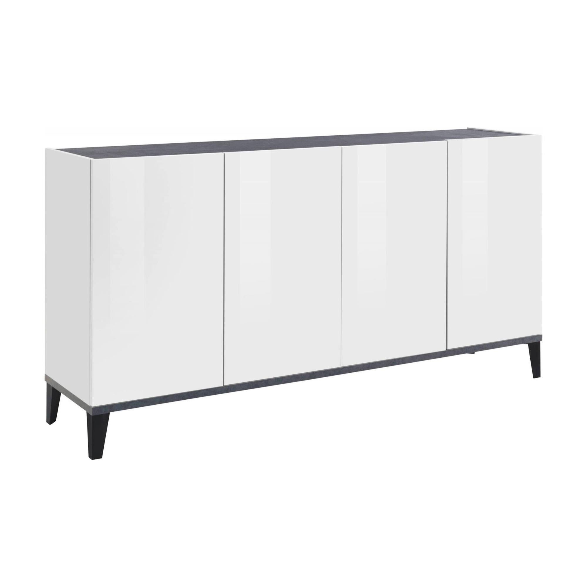 Dgarzo Credenza, Credenza da cucina a 4 ante, Credenza da soggiorno
