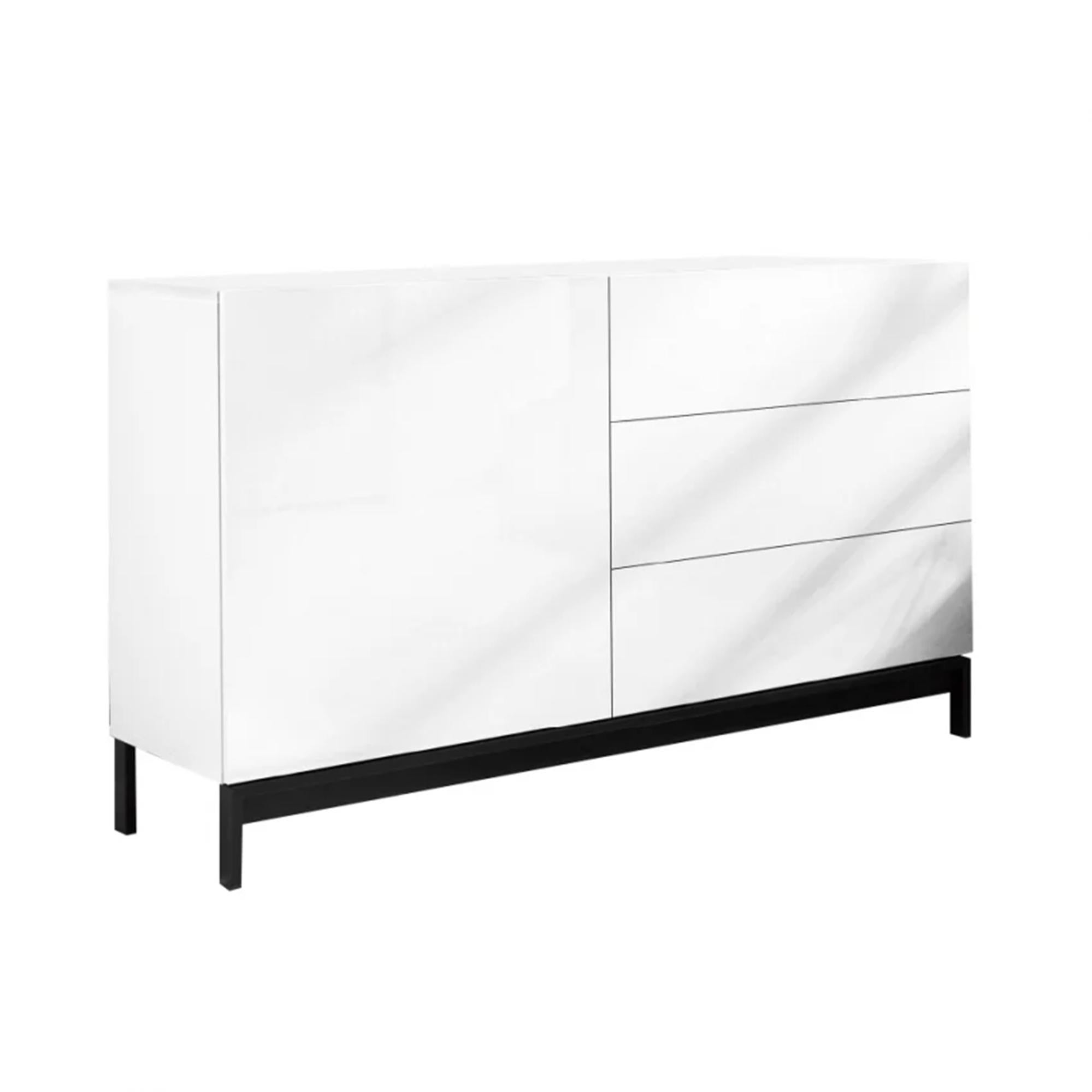 Dmazzi Credenza, Credenza cucina con 1 anta e 3 cassetti, Credenza