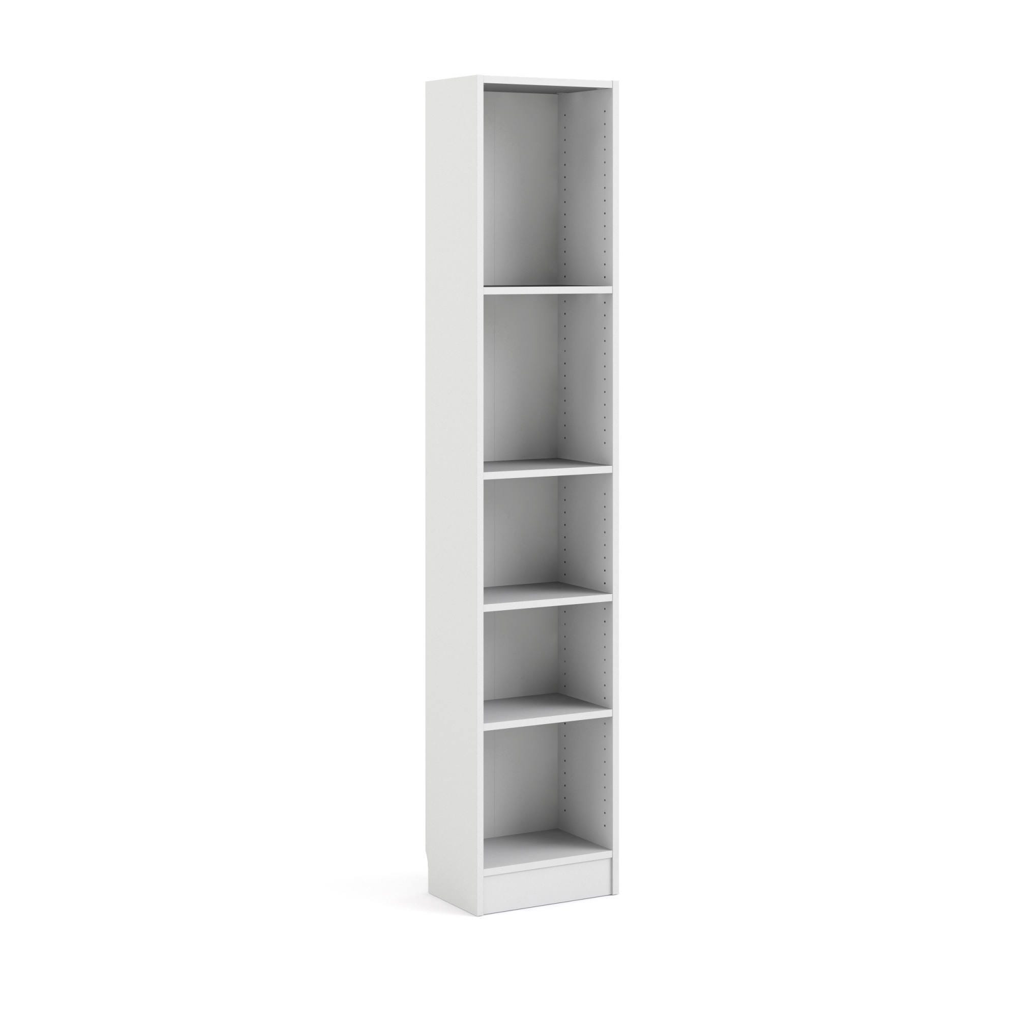 Librería con baldas cuadradas, color blanco artik, Medidas 96 x 192 x 29 cm