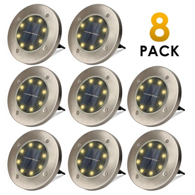 Faretto Da Terra A Luce Solare A LED 4X Decorazione Da Giardino IP65 - Foto 8