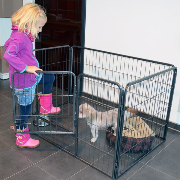 Parc enclos pour chiens grillage cage clôture intérieur et extérieur  Hauteur 70,5cm modèle Dog run « M 483 »