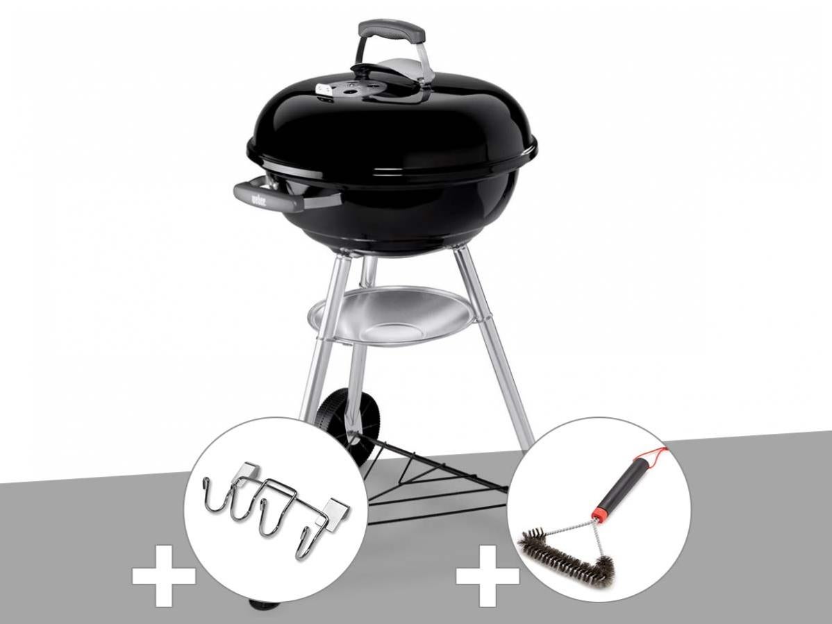 Barbecue Weber Compact Kettle 47 Cm Support Accessoires Brosse Leroy Merlin