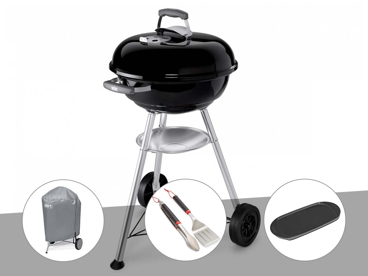 RAVIDAY Pack Barbecue Weber Compact Kettle 47 cm Housse 