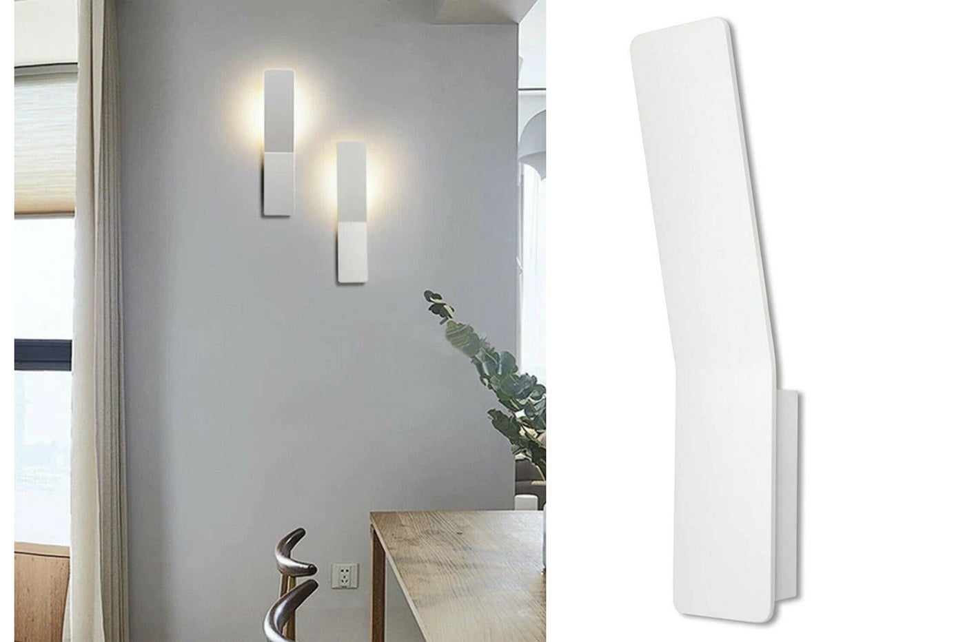 Plafoniera led 12w luce calda rotondo bianco interno applique parete  moderno