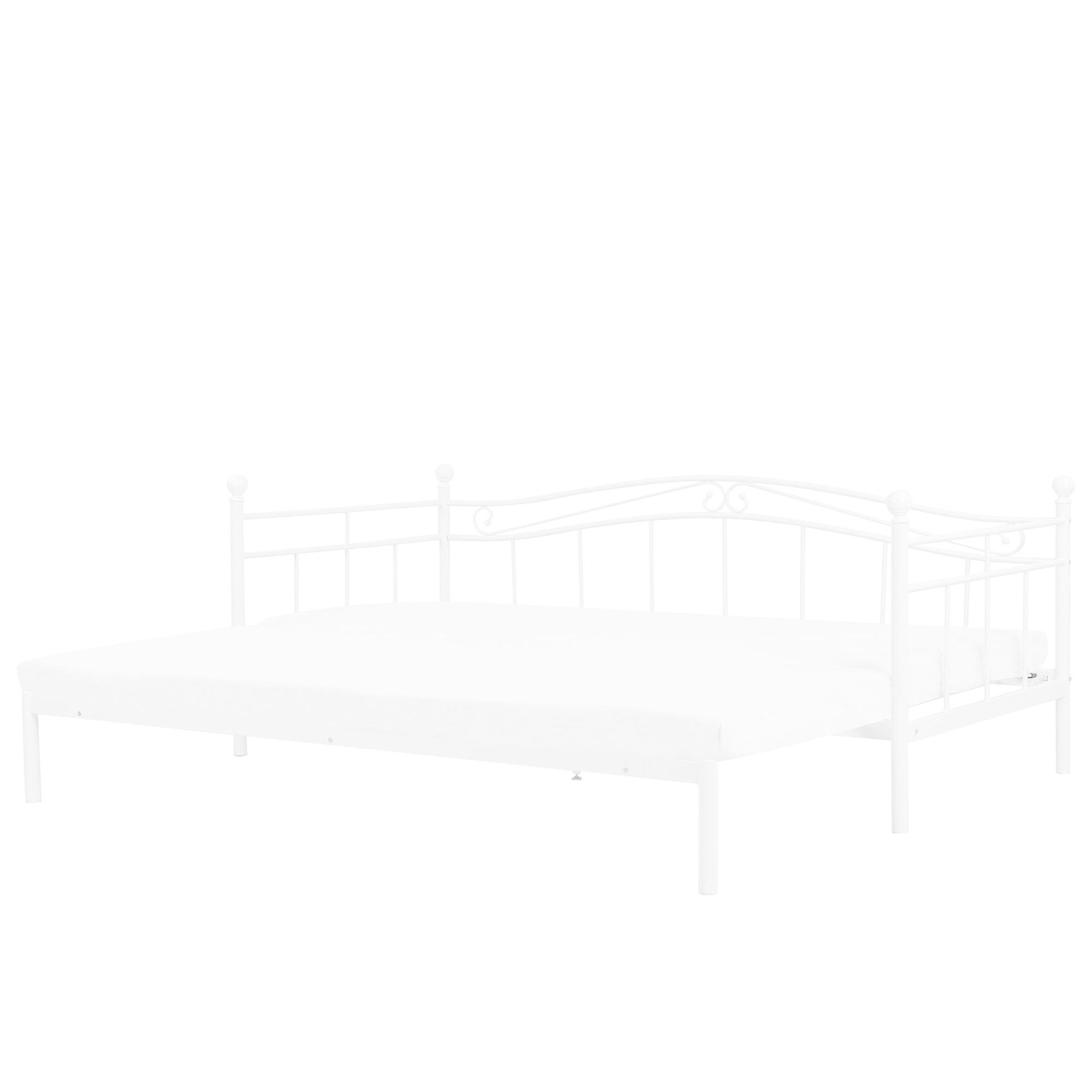 Barra Per Tende Estensibile DAMDAM GO Modello Foglia, Metallo Bianco Vintage, Da 120 A 210 Cm, Diametro 16 Mm