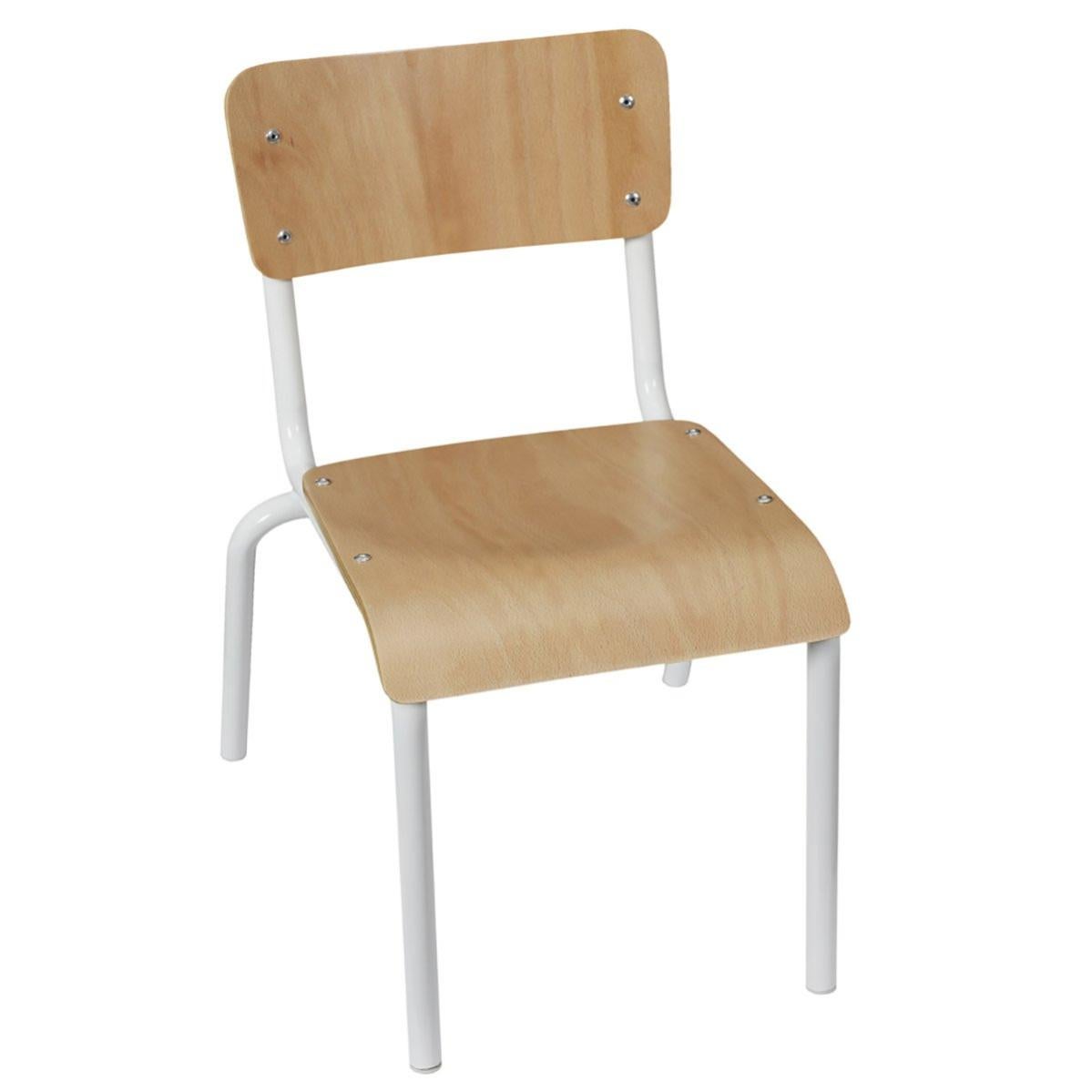 Chaise Enfant Ecolier Blanc Leroy Merlin