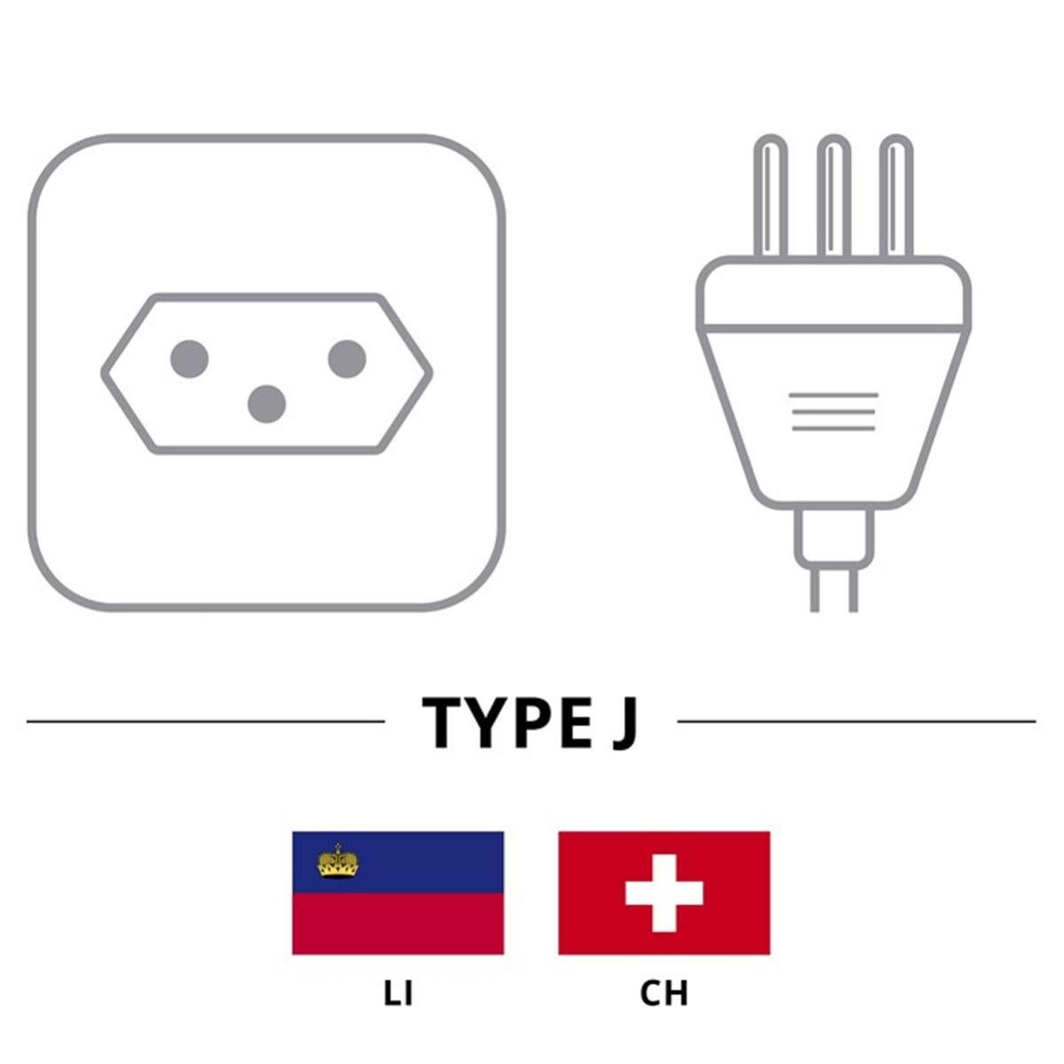 Câble De Raccordement LogiLink Alimentation [1x Prise Mâle Coudée Contact De Protection - 1x