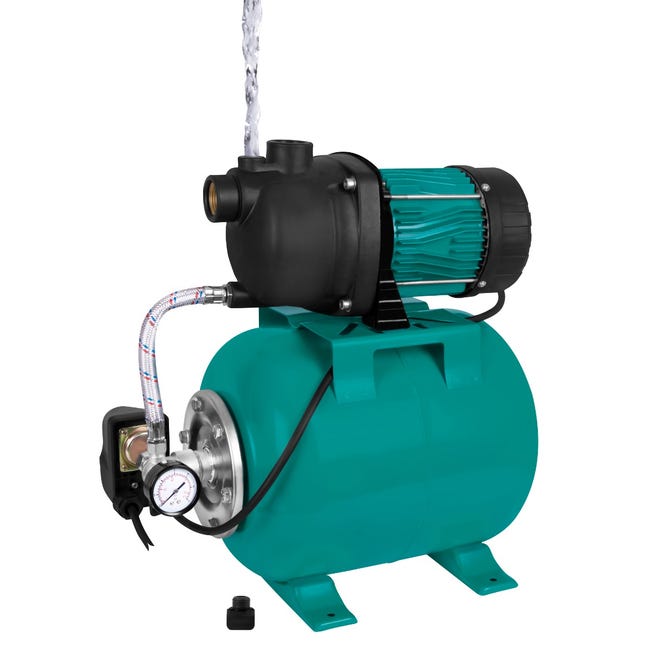 pompe hydrophore puissant LEO 4XCM avec pressostat électronique pour la  distribution d'eau de pluie dans la maison