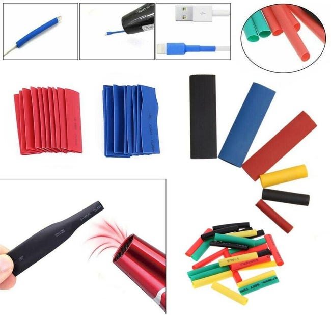 127 Pz Cavo Termoretraibile Termoretraibile 2:1 K Combinato Tubo Di - Foto 8