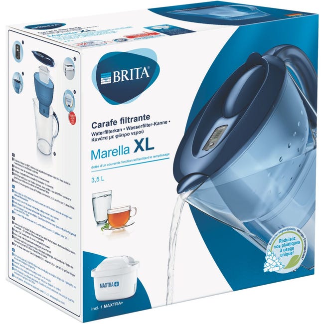 Caraffa filtrante BRITA Marella 2,4 L Maxtra PRO (bianco).