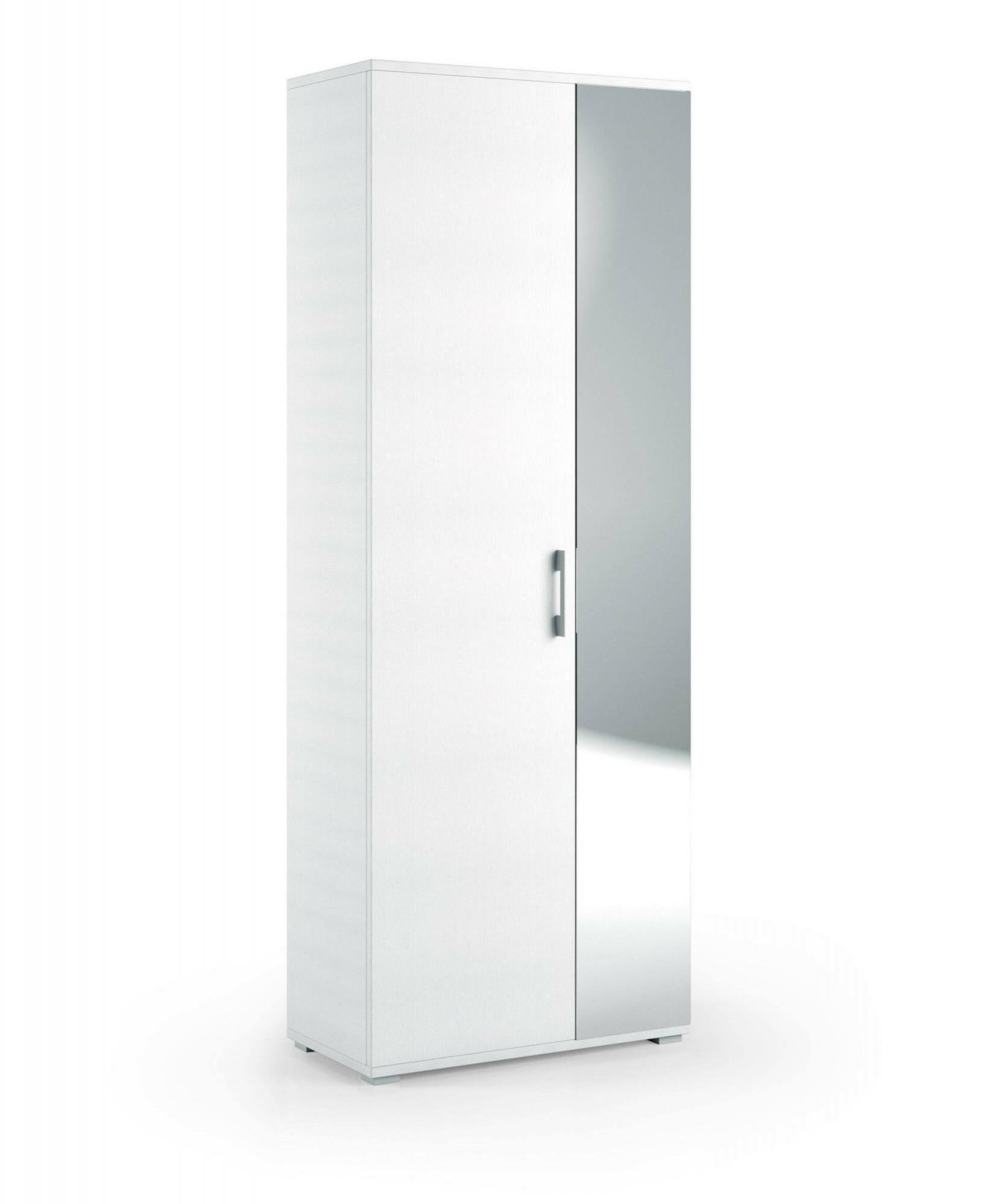 Scarpiera Dbianchett, Mobile Portascarpe, Armadio Da Ingresso Multiuso Mobiletto Per Calzature Made In Italy 120x33h115 Cm Bianco Lucido E Antracite