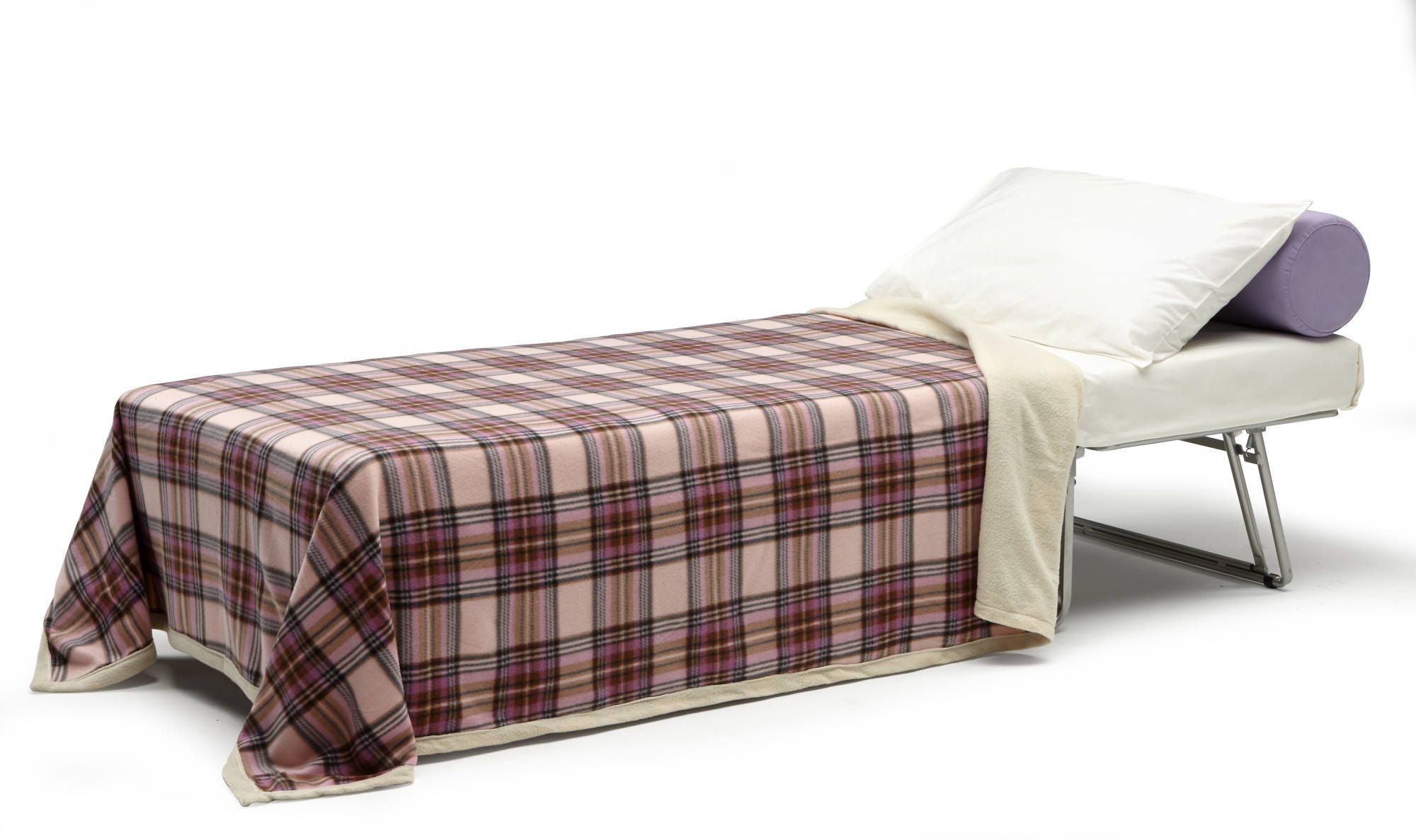 Cama plegable Dabay, Puf convertible en cama individual, 100% Made in  Italy, Puf de tela para salón, Cm 80x80h45, Azul