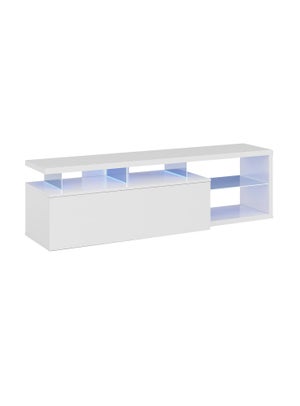 Dmora - Mobile porta TV Dnard, Credenza per televisione da soggiorno,  Supporto TV a 3 ante, Credenza