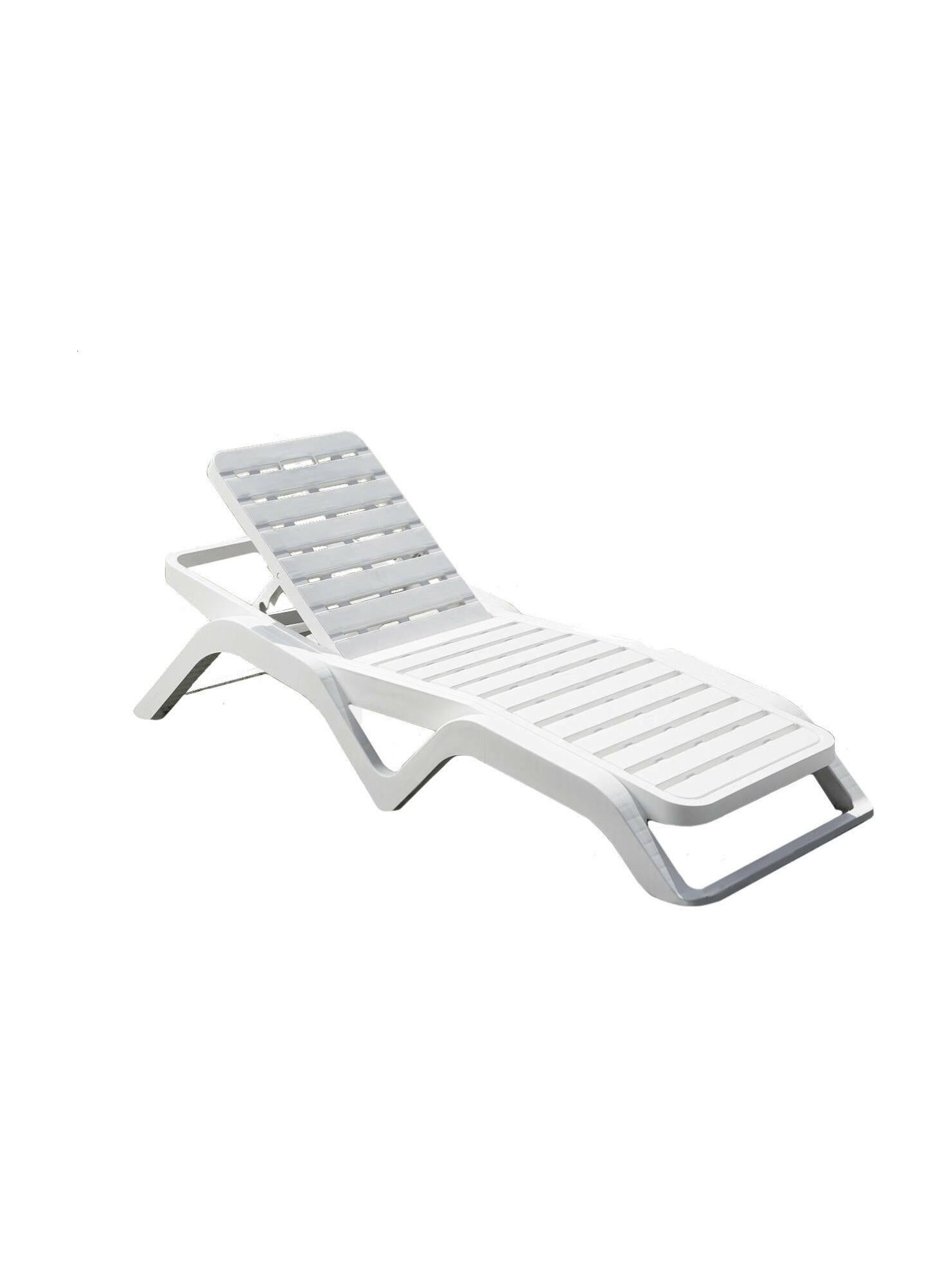 Chaise longue Dcoppol, Chaise longue de jardin réglable, Chaise longue