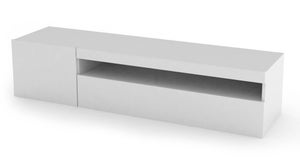 Dorian BP mobile soggiorno porta TV legno anta ribalta bianco lucido