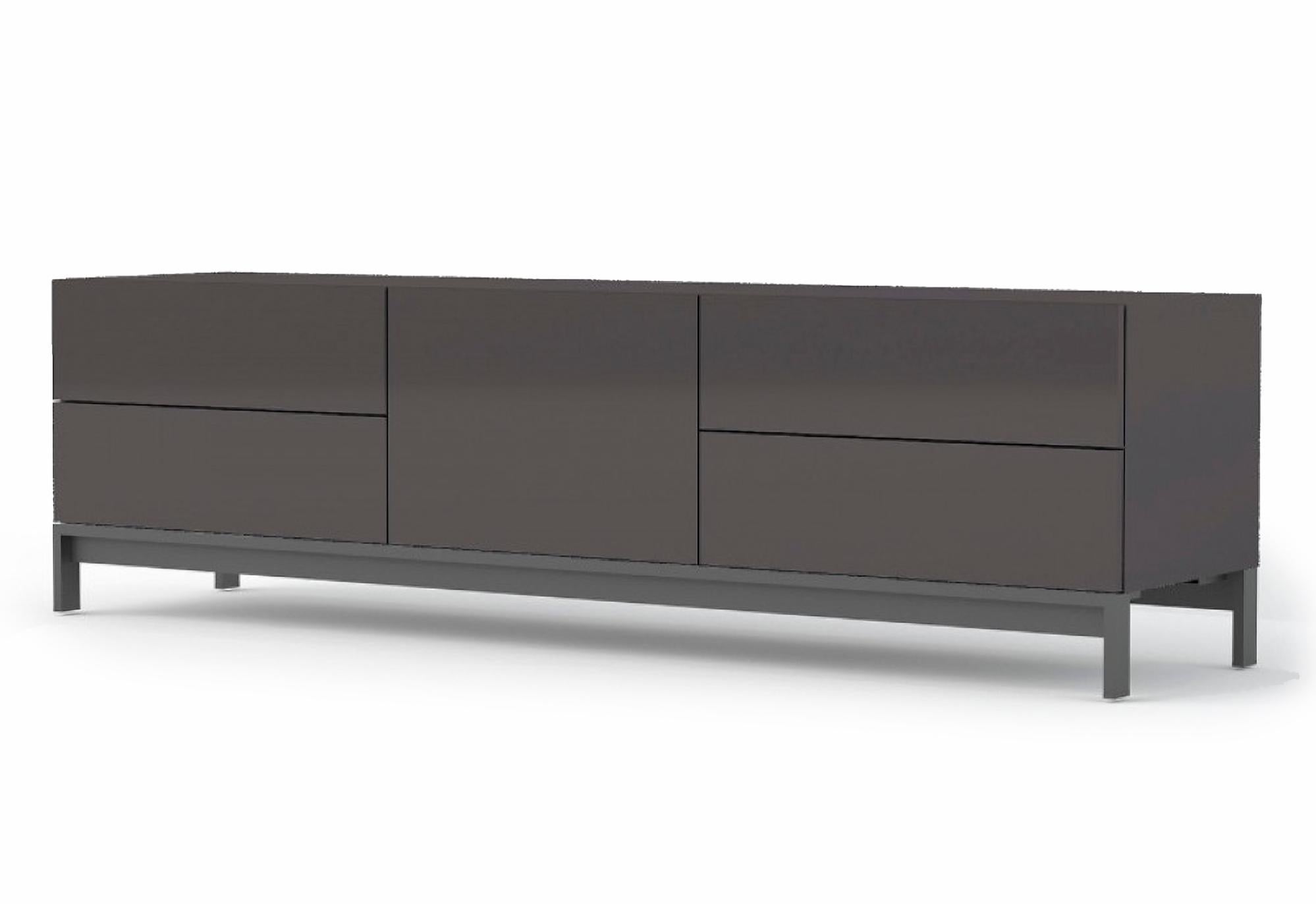 Mobile porta TV Dlemm, Credenza bassa da soggiorno, Base porta