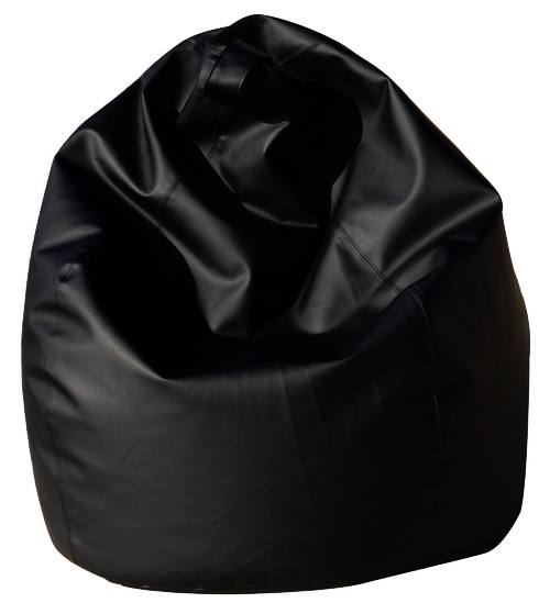 Pouf poltrona a sacco Comodone, h 120 x Ø 80 cm, Nylon, Giallo