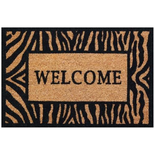 Tapis Denali Taupe 40x60cm - Microfibre Polyester Recyclé - Semelle Antidérapante Caoutchouc Recyclé