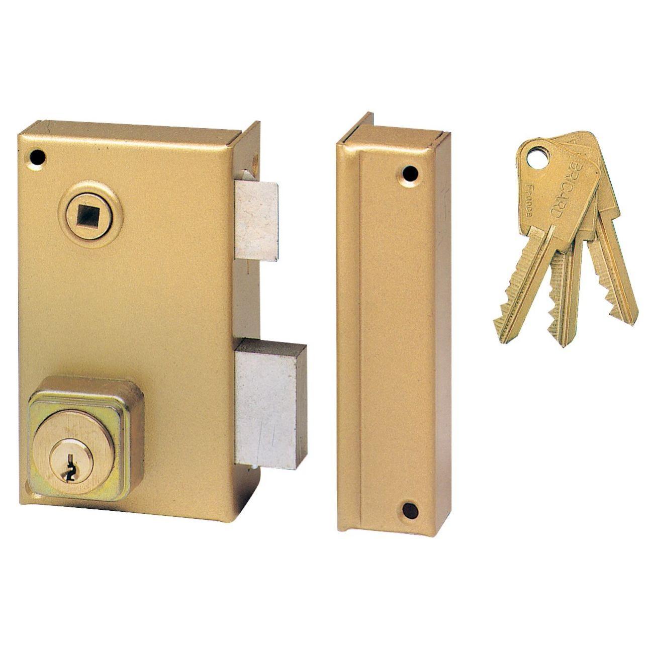 Serrure monopoint en applique ALPHA cylindre rond vertical fouillot