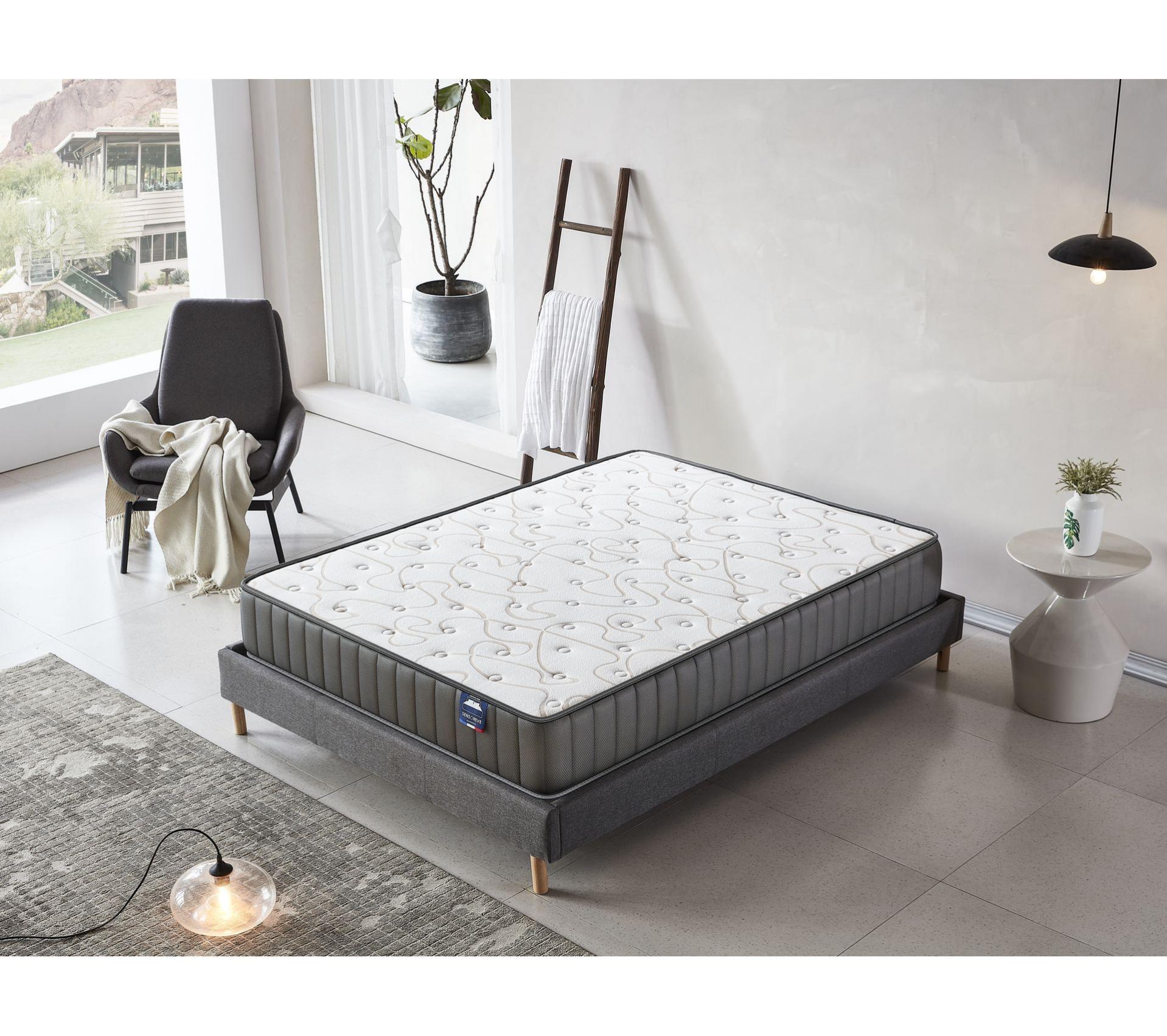 SOMMIER + MATELAS 22cm d'épaisseur ferme
