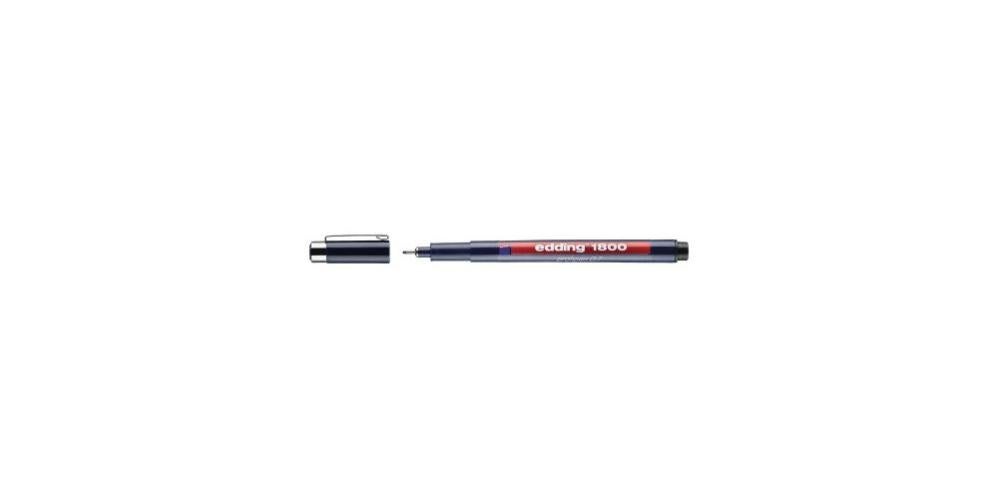 Edding Profipen 1800 – 0,5 Mm Strichstärke, Schwarz – 2 Stifte Im Set