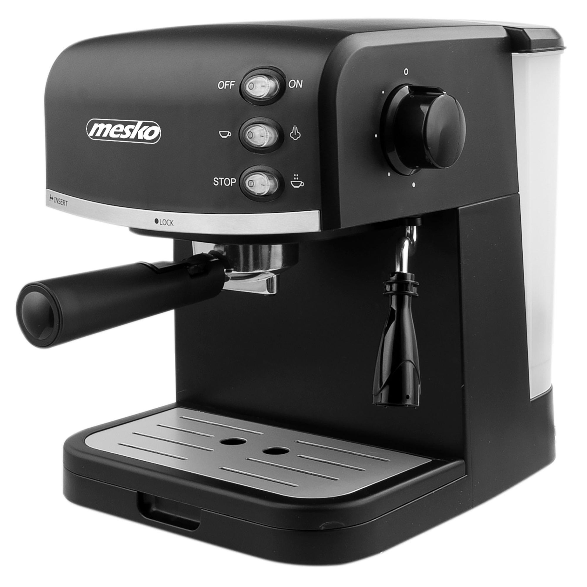 Macchina per espresso, serbatoio dellacqua da 1,5 l, 850 Watt, 15 bar, montalatte, macchina per cappuccino, portafiltro, macchina per espresso elettrico, design elegante, MS 4409