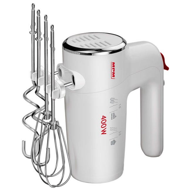 Mélangeur à Pâtisserie avec Bol Rotative 3,4 L, 5 Vitesses Turbo MPM MMR-16Z 750W Blanc - Electroménager Mélangeur à Pâtisserie avec Bol Rotative 3,4 L, 5 Vitesses Turbo MPM MMR-16Z 750W Blanc - Electroménager