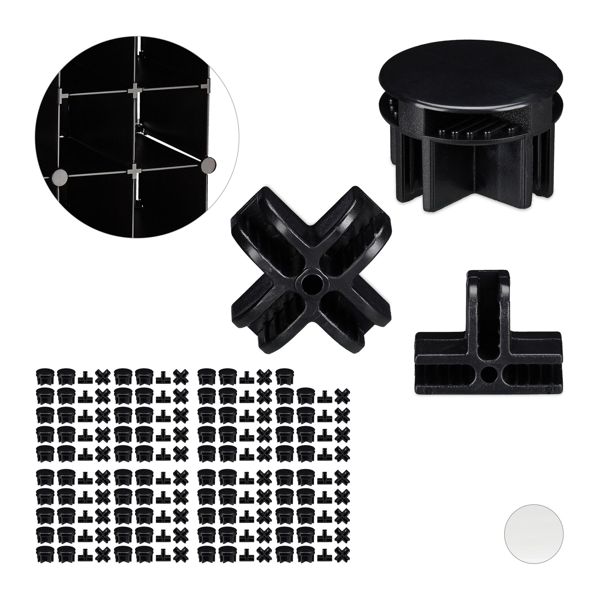 Lot De 40 Connecteurs En Plastique ABS Pour étagères Modulaires - Fente 5 Mm, Assemblage Facile