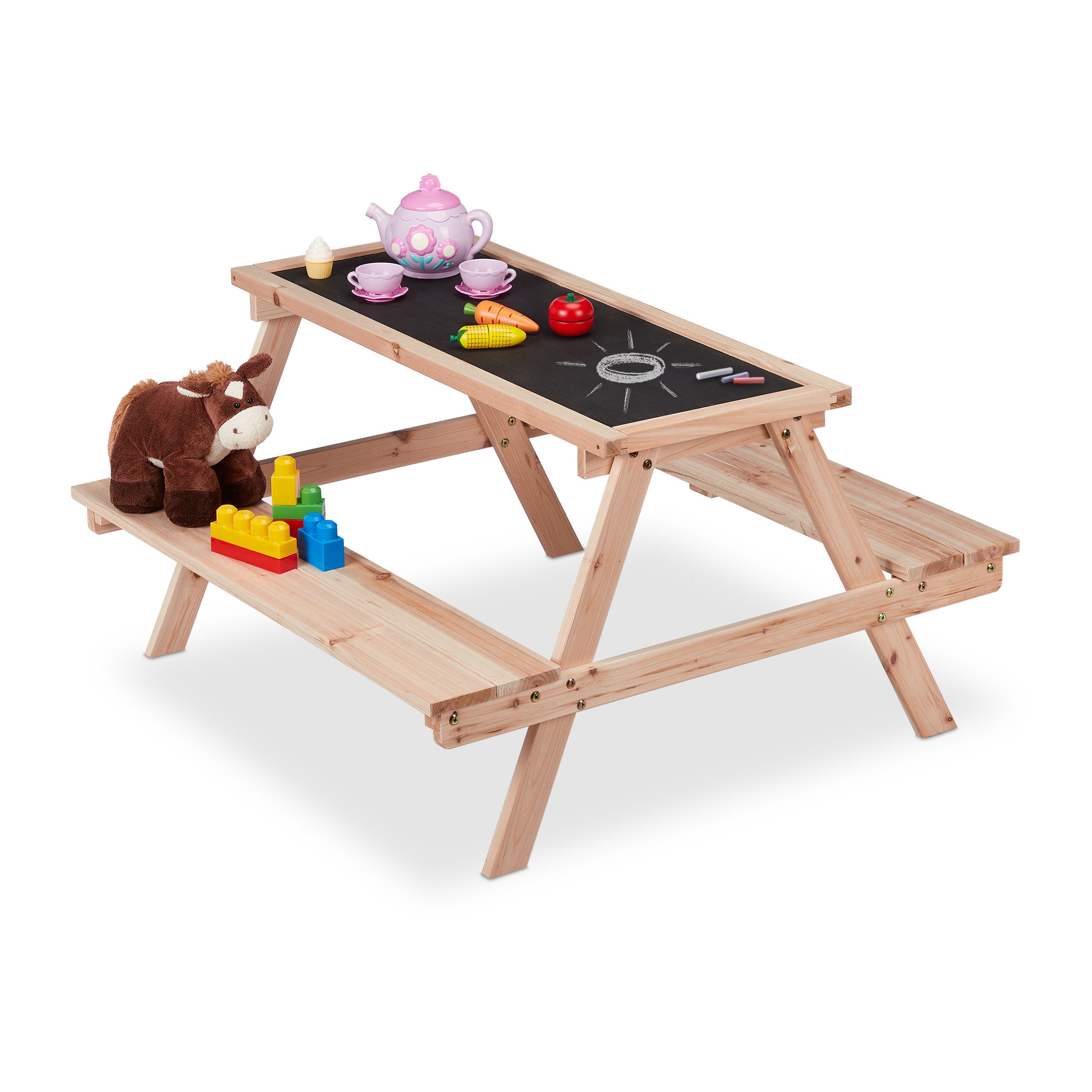 COLORICHY - Table d'activités en bois pour enfant - Cdiscount Jeux