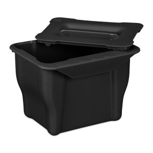 Bac à compost de cuisine intérieure scellé avec couvercle pour les déchets  alimentaires Petite poubelle de cuisine avec couvercle suspendu pour porte  d'armoire de cuisine ou sous évier 9L Blanc