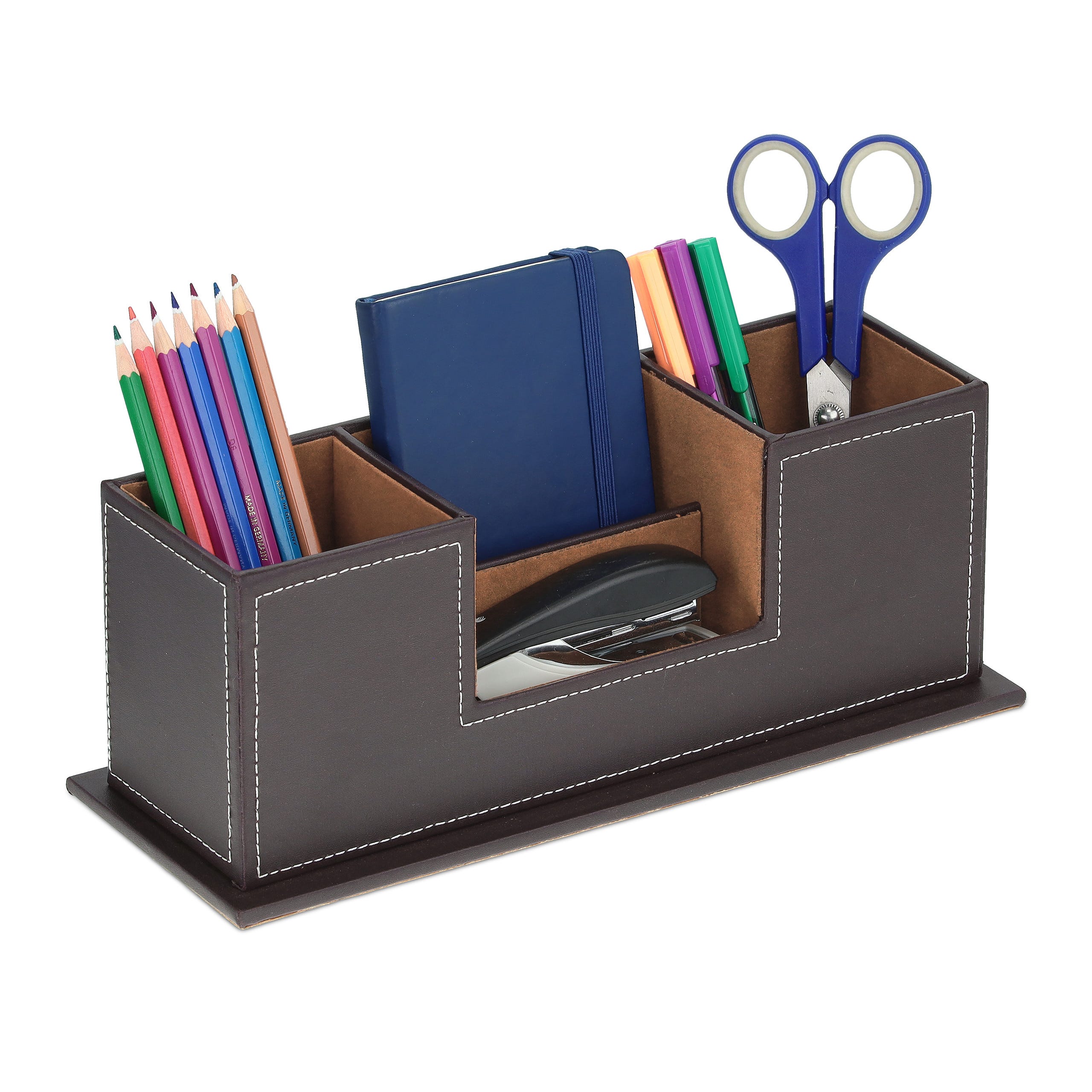Organizer da scrivania 2 in 1 con portapenne, portapenne e cancelleria, con  portapenne, ideale per organizer