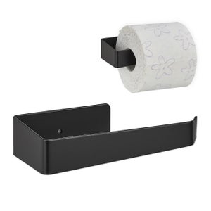 Porte Papier Toilette Mural sans Perçage Support Papier WC en Aluminium  avec étagères Spacieuses - Achat & prix
