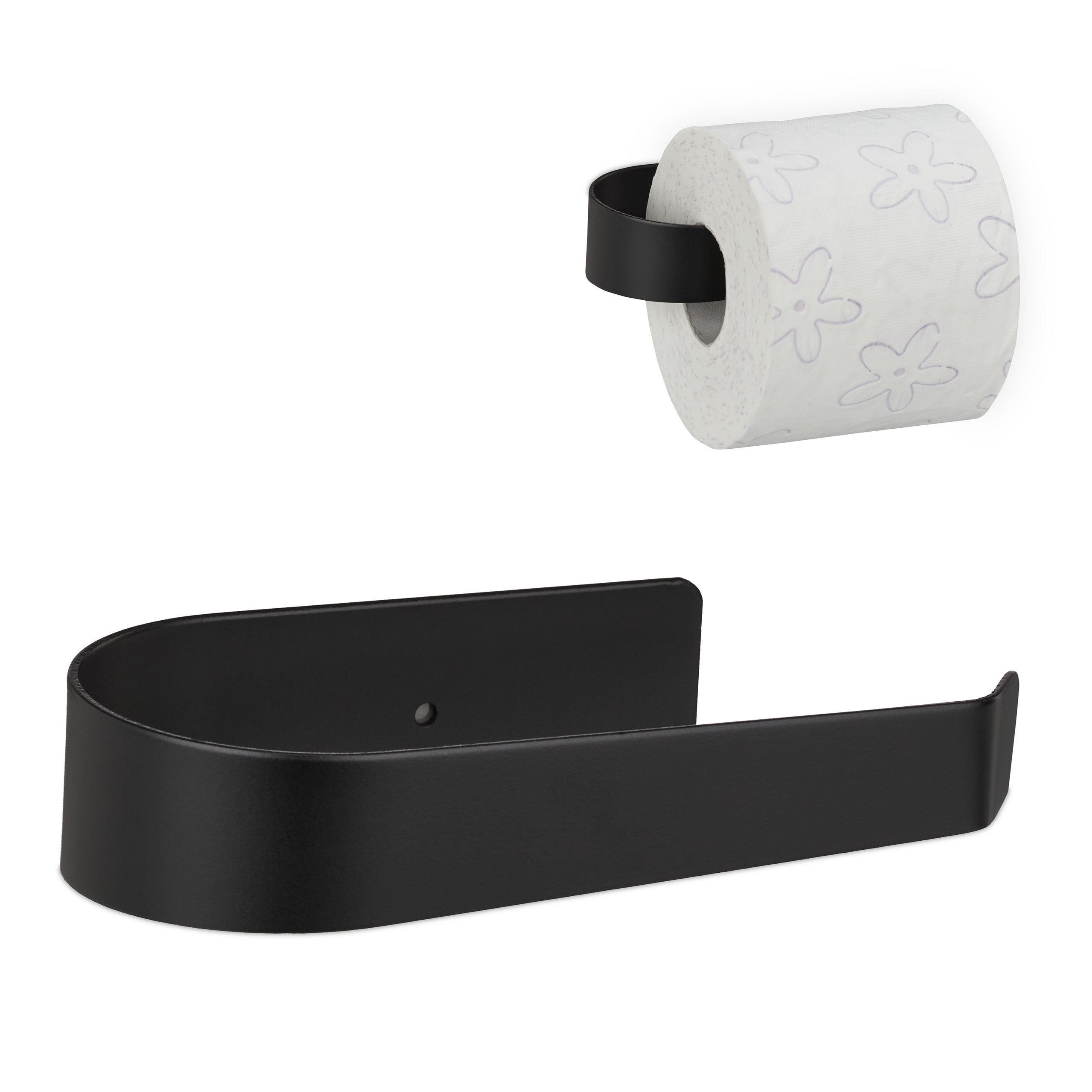 Porte-Papier Toilette Mural sans Perçage, Support Papier WC en Aluminium