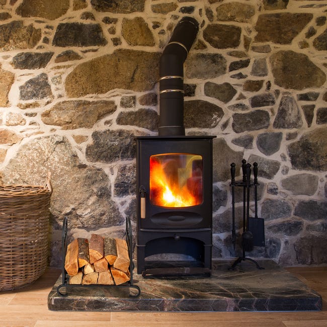 Relaxdays Panier bois de cheminée, métallique, pour bûches avec