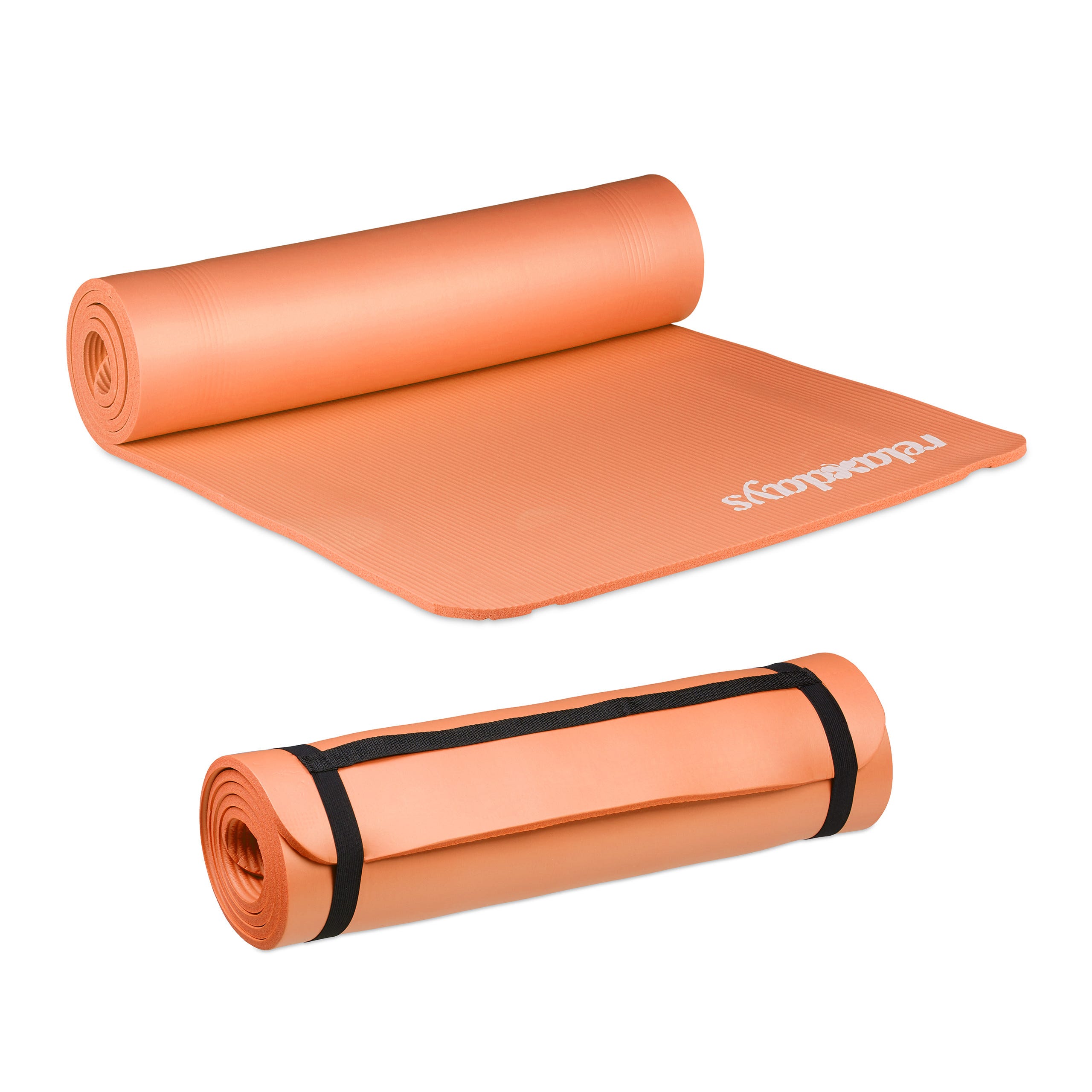 Tapis de yoga sol fitness aérobic pilates gymnastique épais antidérapant  noir 180 x 80 x 1,5 cm