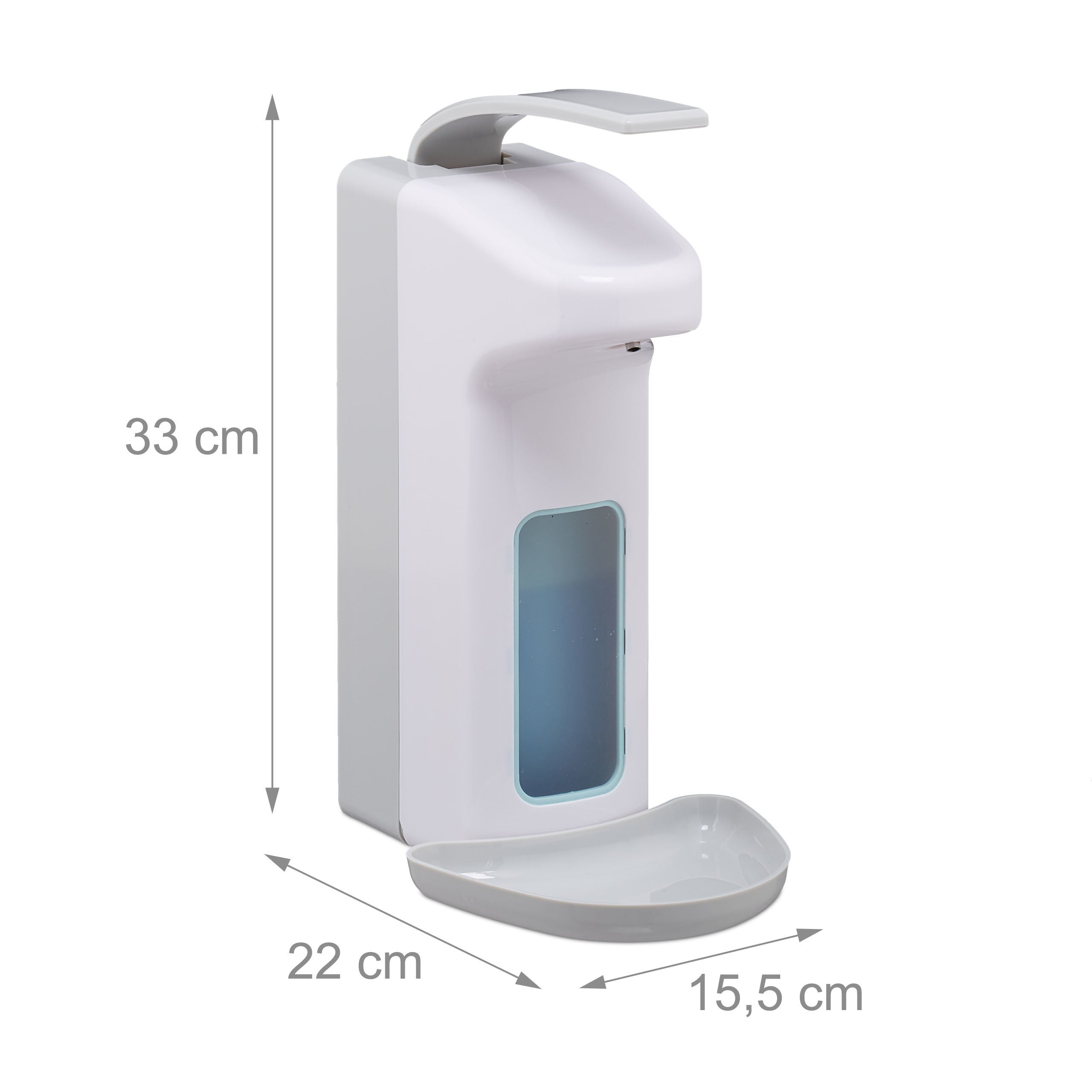 Kapmore Dispenser di Sapone Montaggio a Parete Dispenser di Sapone Dispenser Disinfettante per 1000 ml 