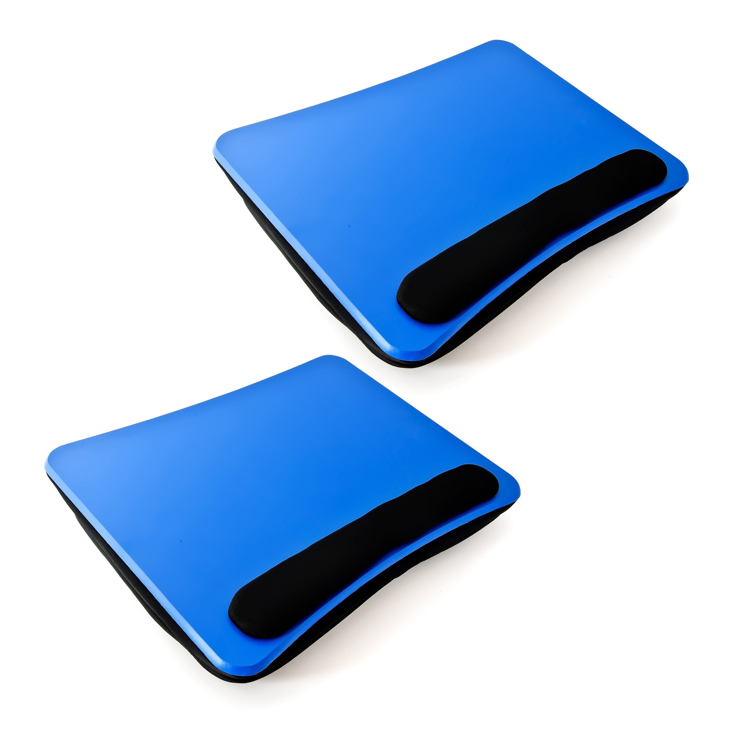 2x Support Genoux Ordinateur Portable Coussin ergonomique Amovible poignée  pour tablette 44 x 34 x 5 cm, bleu